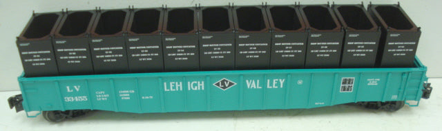 Lionel 6-17479 Lehigh Valley PS-5 Gondola with Containers