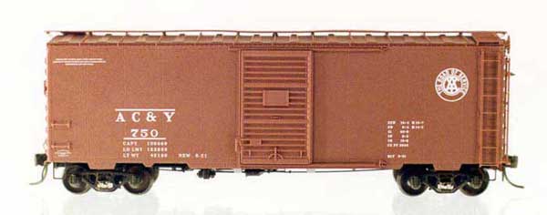 Kadee 4002 HO Akron, Canton & Youngstown 40' PS-1 Boxcar #750