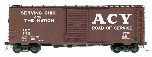 Kadee 4041 HO Akron, Canton & Youngstown 40' PS-1 Standard Boxcar #772