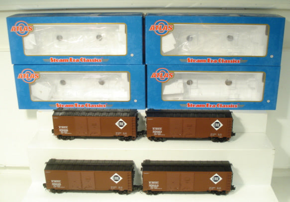 Atlas 8712 3 Rail Erie AAR Double Door Boxcar Set