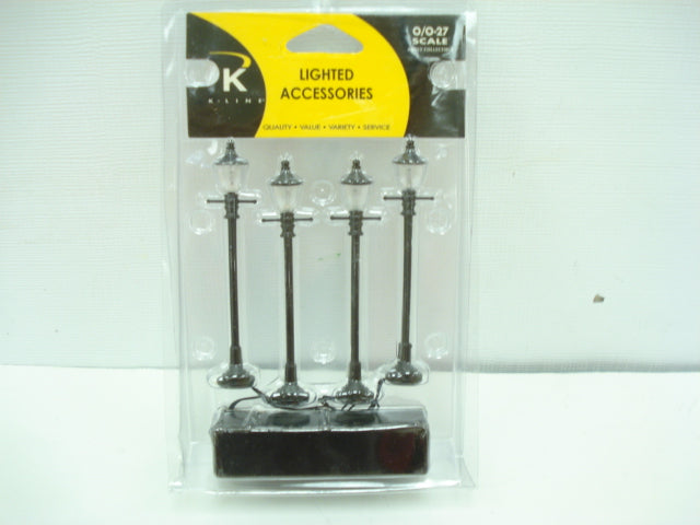 K-Line K010501 O/ 0-27 Scale By Lionel Gas Street Lamps (Set of 4)