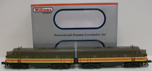 Williams 20191 O Gauge Illinois Central F-3 Diesel Loco AA Set