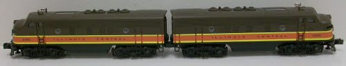 Williams 20191 O Gauge Illinois Central F-3 Diesel Loco AA Set