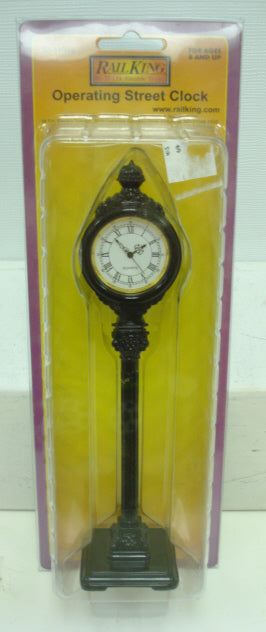 MTH 30-11049 O Scale Black Operating Street Clock