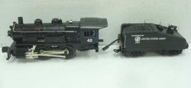 Lionel 6-28679 O Gauge Army Transportation 0-4-0 Steam Locomotive & Tender #40
