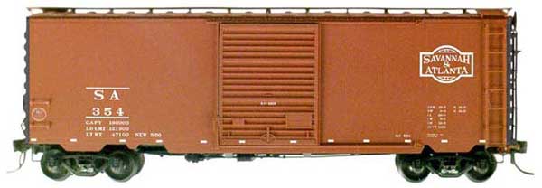 Kadee 5221 HO Savannah & Atlanta 40' PS-1 Standard Boxcar #354