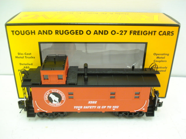 MTH 30-77166 O Great Northern RailKing Offset Steel Caboose Car #X582