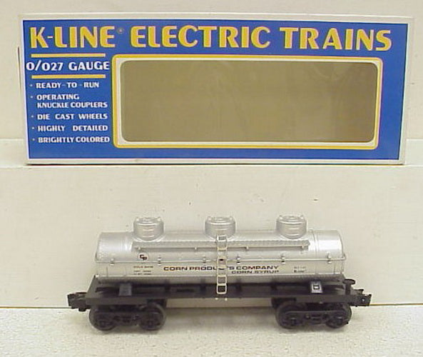 K-Line K-5419 O Gauge Corn Products Triple Dome Tank Car #5419