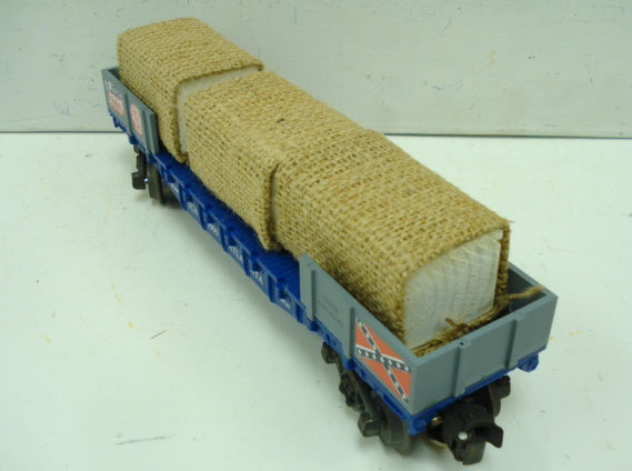 K-Line K6630 TCA 1990 Atlanta Flatcar with Cotton Bales