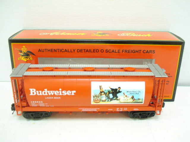MTH 20-97686 O Budweiser 3-Bay Cylindrical Hopper #195925