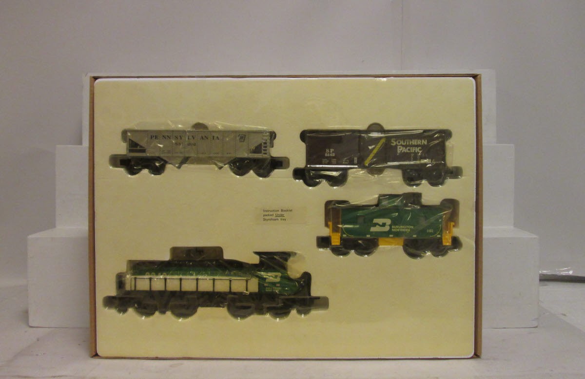 K-Line K-1223 Burlington Northern Fast Freight O Gauge Diesel Train Set
