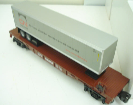 MTH 30-76334 Canadian National Flat Car w/Trailer