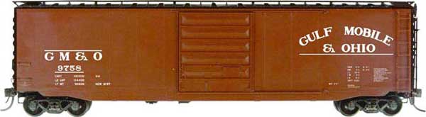 Kadee 6003 HO Gulf, Mobile & Ohio 50' PS-1 Boxcar #9758