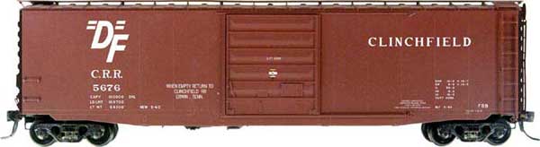 Kadee 6101 HO Scale Clinchfield 50' PS-1 Boxcar #5676