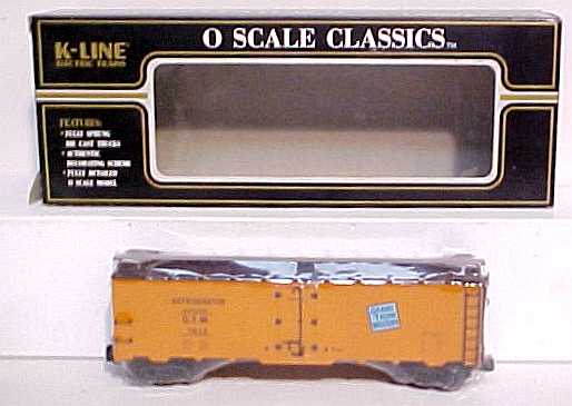 K-Line K7612 O Gauge Grande Trunk Western Classic Reefer #7612