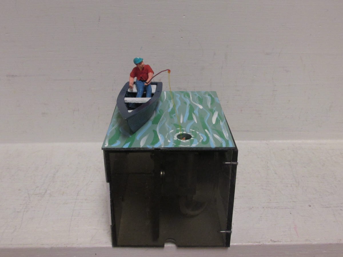 Kramer F148T O Scale "The Fisherman" Animated Figure 12 Volt Motor