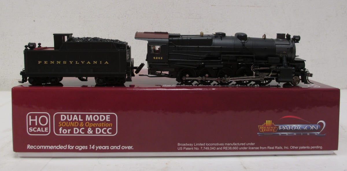 Broadway Limited 2483 HO Pennsylvania I1sa 2-10-0 with 90F82 Short Tender #4243