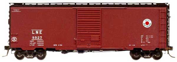 Kadee 4502 HO Lehigh & New England 40' PS-1 Boxcar with 6' Youngstown Door #8927