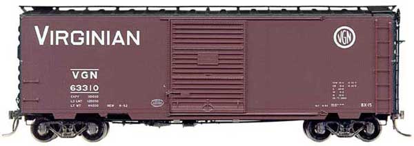 Kadee 5007 HO Virginian 40' PS-1 Boxcar with 8' Youngstown Door #63310