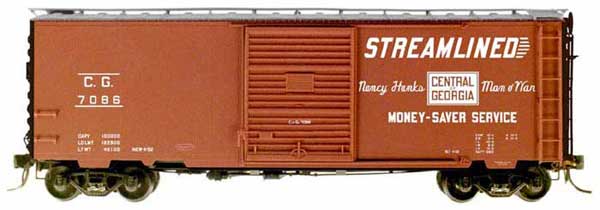 Kadee 5104 HO Central of Georgia 40' PS-1 Boxcar #7086 – Trainz
