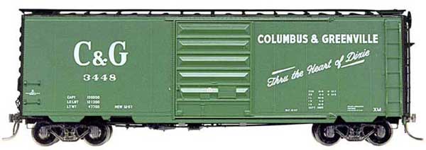 Kadee 5243 HO Columbus & Greenville 40' PS-1 Boxcar with 8' PS Door #3448