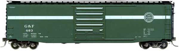 Kadee 6108 HO Scale Georgia & Florida 50' PS-1 Boxcar w/ Scale Coupler #483