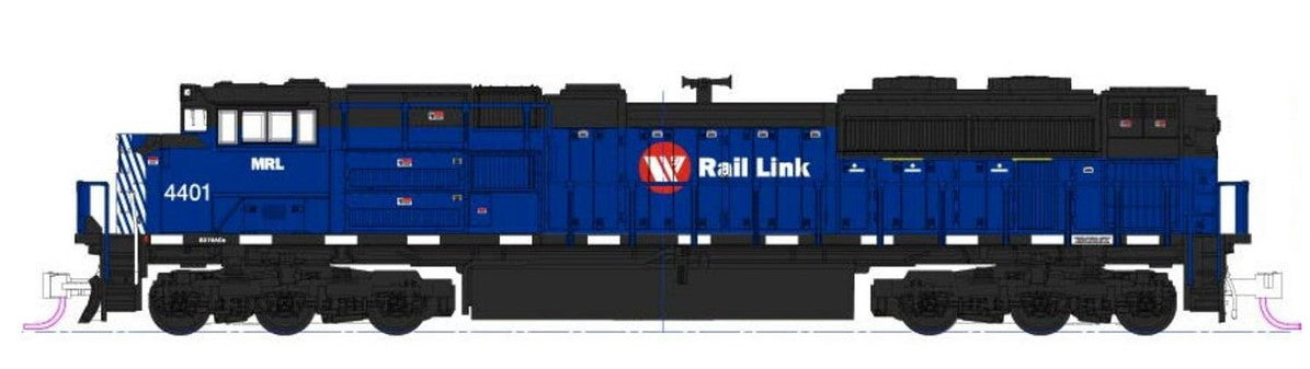 Kato 176-8531-DCC N Montana Rail Link EMD SD70ACe Diesel Locomotive w/DCC #4401