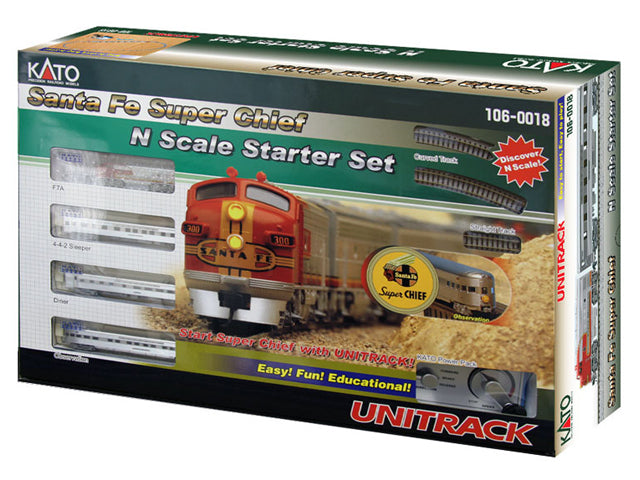 Kato 106-0016 Santa Fe Super Chief N Gauge Diesel Starter Train Set