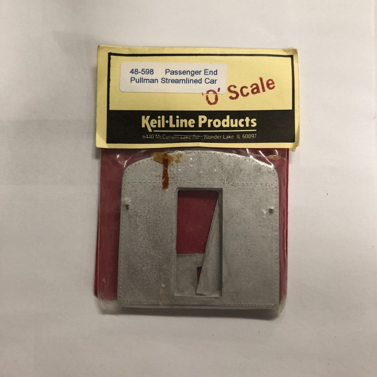 Keil-Line Products 48-598 O Scale Passenger End Pullman Streamlined Car