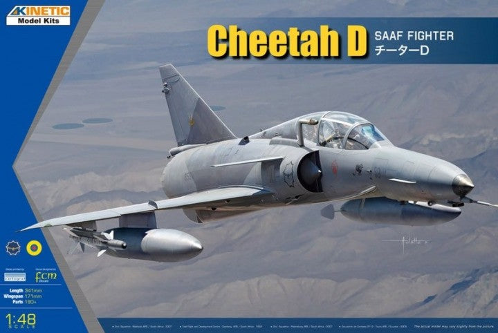 Kinetic Model K48081 1:48 Cheetah D SAAF Fighter Aircraft Plastic Model Kit