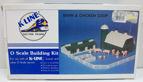 K-Line K-4132 O Scale Barn & Chicken Coop Kit