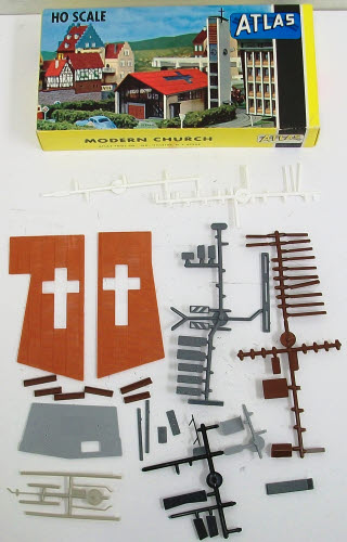Atlas 758-350 HO Scale Modern Church Building Kit