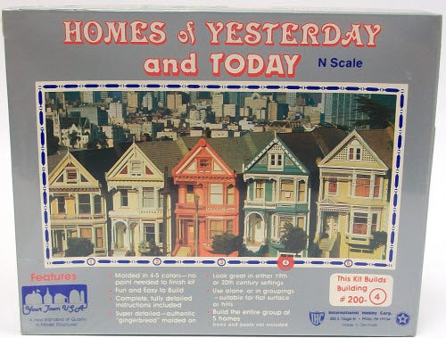 IHC 200-4 N Scale Homes of Yesterday Building Kit
