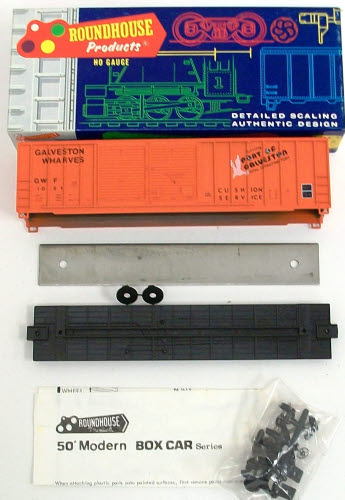 Roundhouse 3646 HO Galveston Wharves 50' FMC DD Boxcar Kit