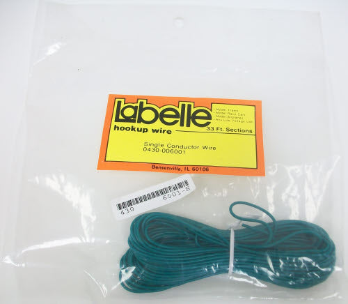 Labelle 0430-006001 Multi-Strand 33' Hookup Wire 23-G Single Conductor