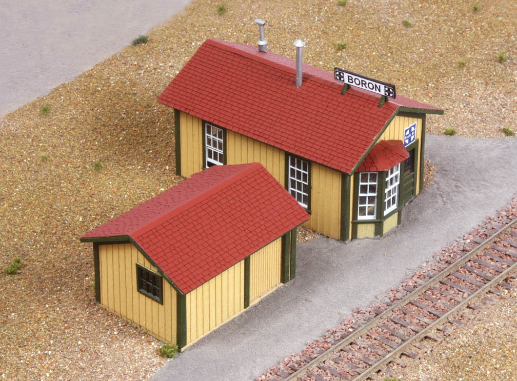 American Model Builders 194 HO Boron Station Laser-Cut Wood Kit