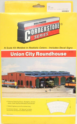 Walthers 933-3202 N Scale Union City Roundhouse Building Kit
