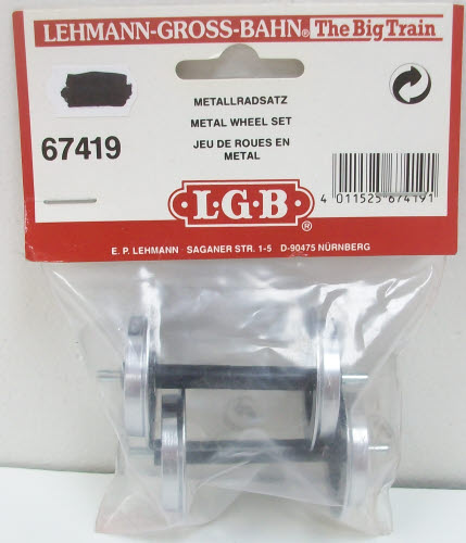 LGB 67419 Metal Solid Wheel Set (Pack of 2)