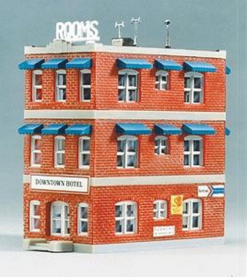 Life Like 433-433-7482 N Scale Downtown Hotel Building Kit