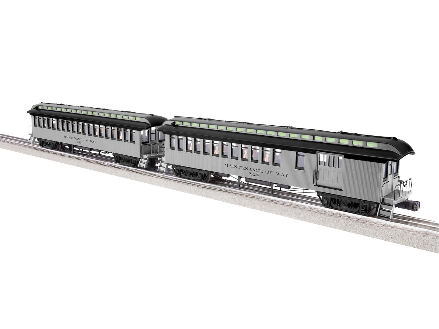 Lionel 2227410 O MOW Wood Combine/Coach Car (Set of 2)