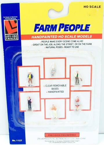 Life Like 1127 HO Farm People Figures (Set of 6)