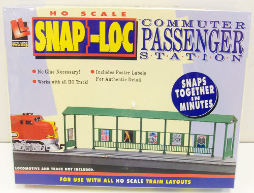 Life Like 1381 HO Snap-Loc Passenger Station Kit