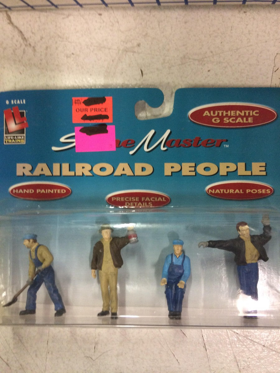 Life Like 1805 G Railroad People Figures (Set of 4)