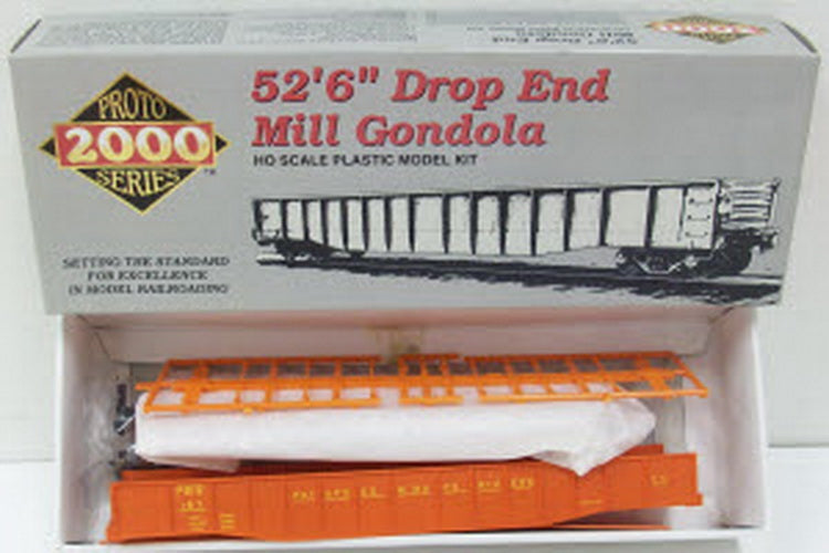 Proto 2000 197 Life Like HO P&BR Drop End Mill Gondola