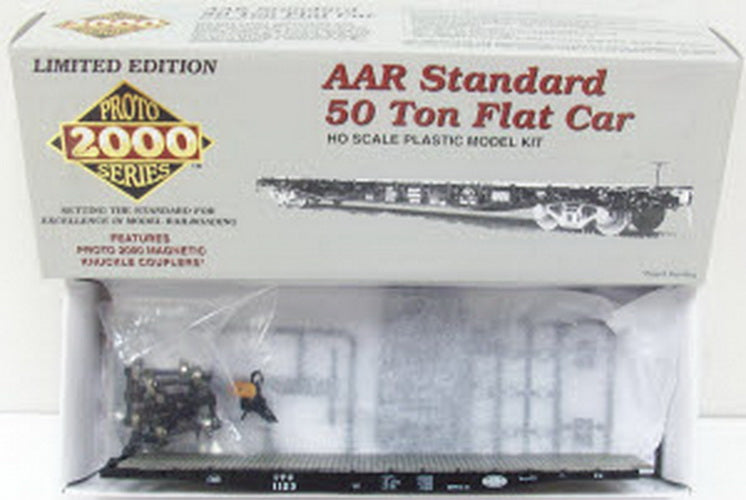 Proto 2000 21936 HO Scale AAR Standard 50 Ton Flatcar IT Road # 1123 Plastic Kit