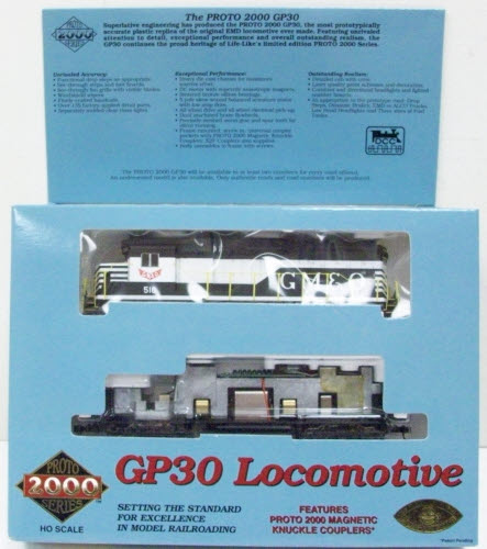 Proto 2000 23118 HO Scale Gulf, Mobile & Ohio GP30 Ph II Diesel Locomotive #518
