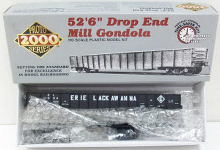 Proto 2000 23637 Life Like Erie Lackawanna Drop End Mill Gondola Kit