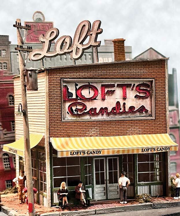 Bar Mills 0672 HO Loft Candy/Crie Mercantile Laser-Cut Wood Kit