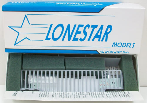 Lonestar Models LS4205 HO Barrett Livestock Cattle Trailer 4Hand Undecorated Kit
