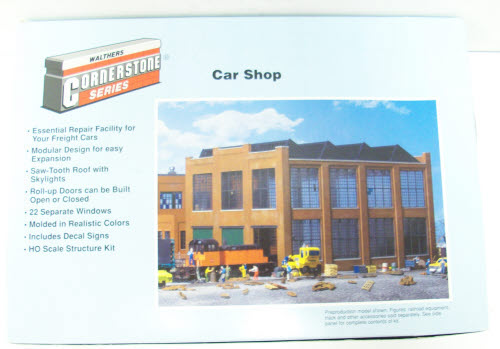 Walthers 933-3040 HO Car Shop Cornerstone Series Building Plastic Kit